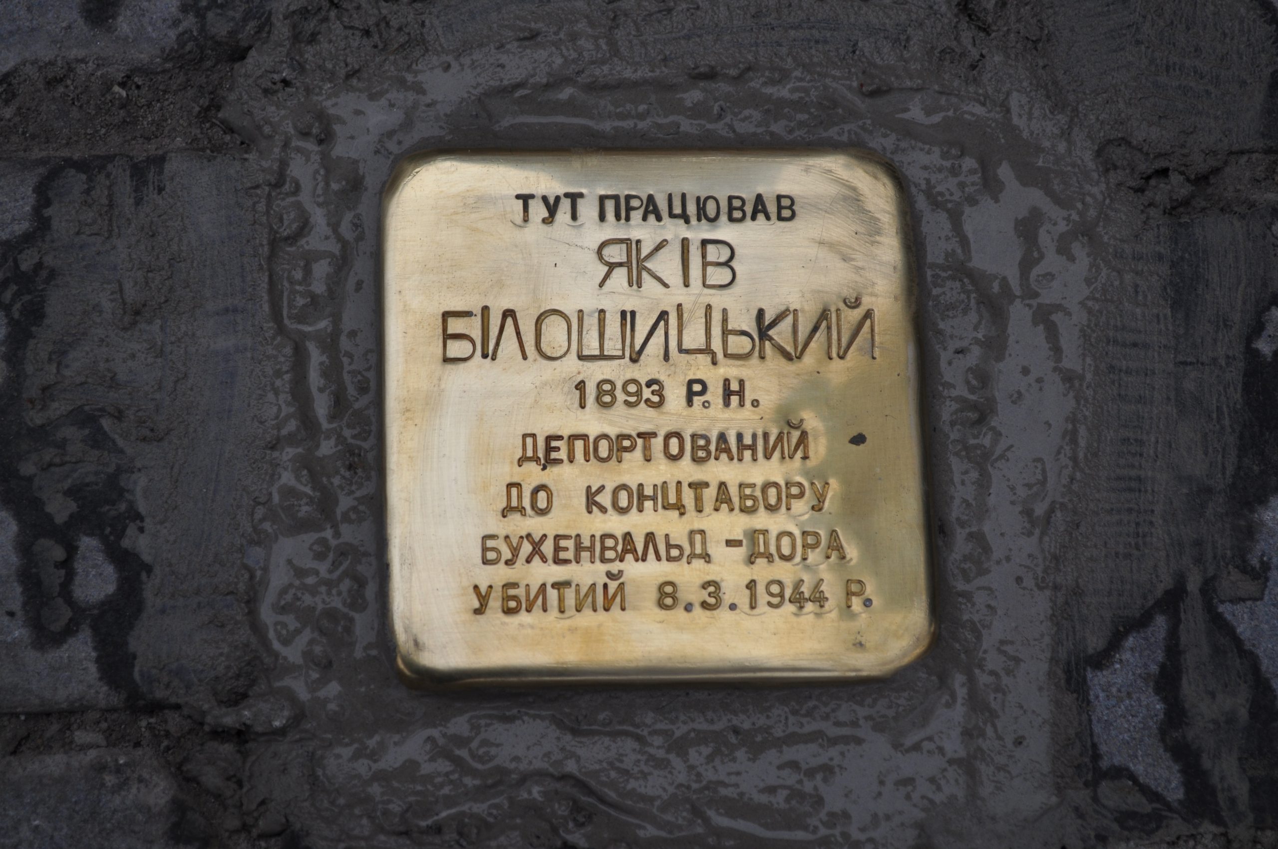 «Камінь спотикання» – Яків Білошицький